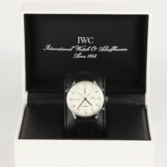 IWC Portuguese Chronograph Rattrapante Split Seconds Watch 41mm