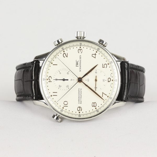 IWC Portuguese Chronograph Rattrapante Split Seconds Watch 41mm