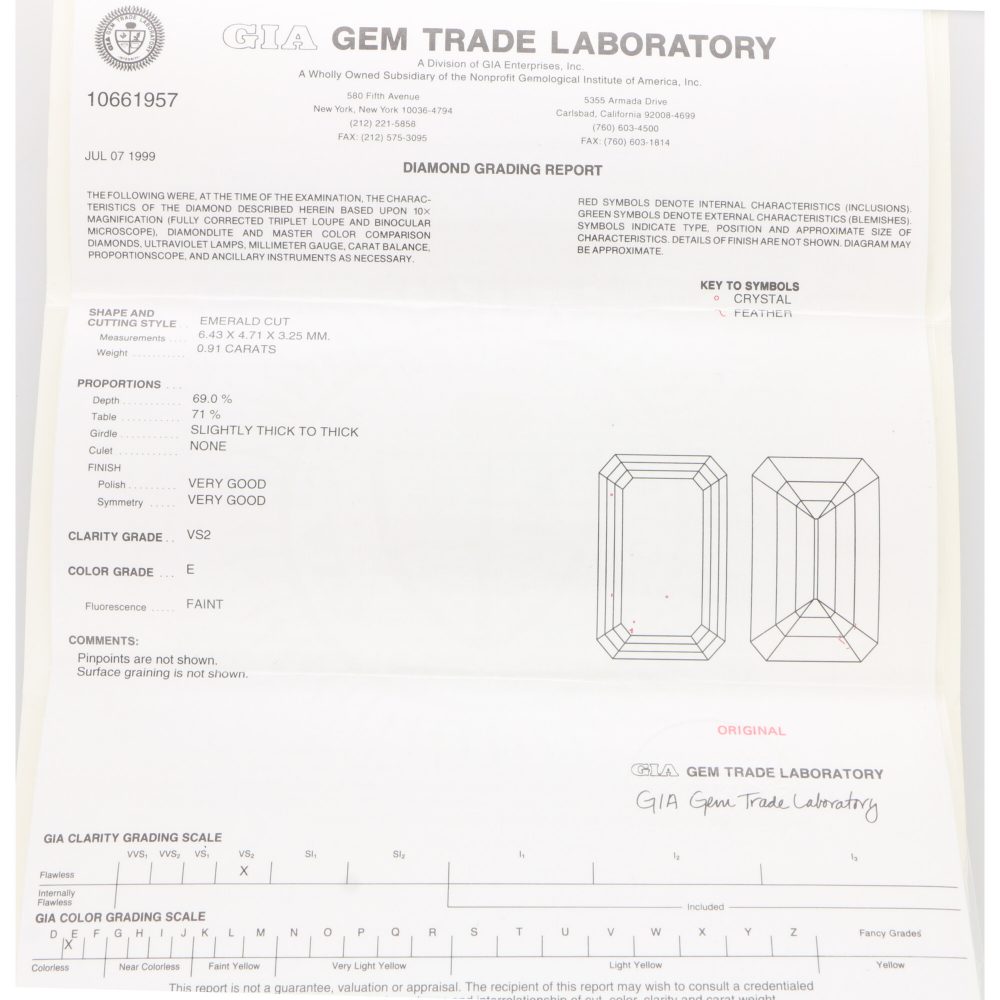 GIA Certified Antique Art Deco Diamond and Sapphire Three Stone Ring