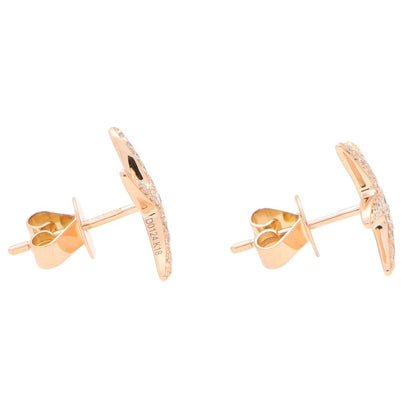 Diamond Starfish Stud Earrings in 18ct Rose Gold