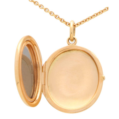 Oval Locket Pendant in Solid 18ct Gold