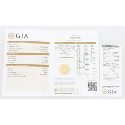 GIA Certified Three Stone Diamond Ring in Platinum