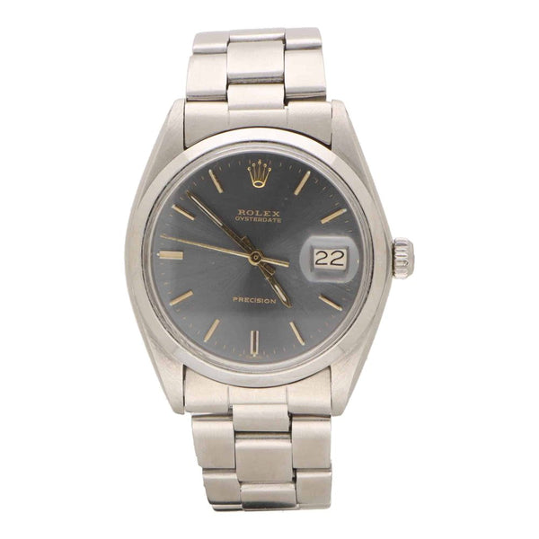 Vintage 1969 Manual Rolex Oysterdate Watch, Ref 6694
