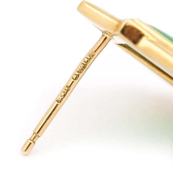 Boodles 18 Carat Gold Jade Necklace, Earrings and Matching Ring, Circa 2000