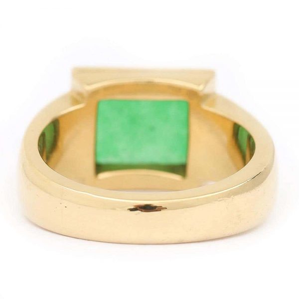 Boodles 18 Carat Gold Jade Necklace, Earrings and Matching Ring, Circa 2000