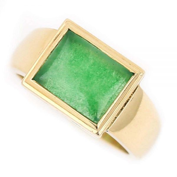 Boodles 18 Carat Gold Jade Necklace, Earrings and Matching Ring, Circa 2000