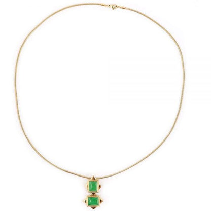 Boodles 18 Carat Gold Jade Necklace, Earrings and Matching Ring, Circa 2000