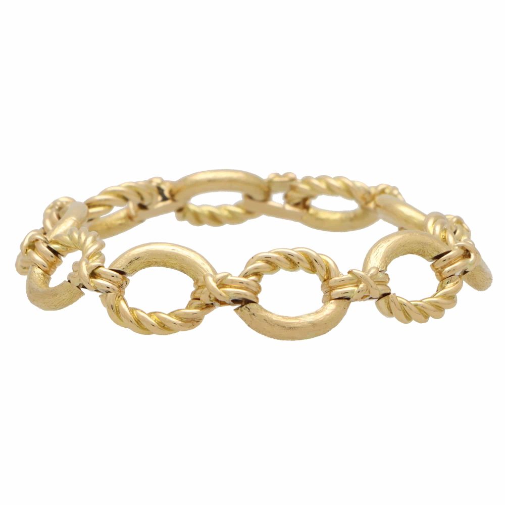 Jean Schlumberger Vintage Chunky Oval Link 18K Bracelet