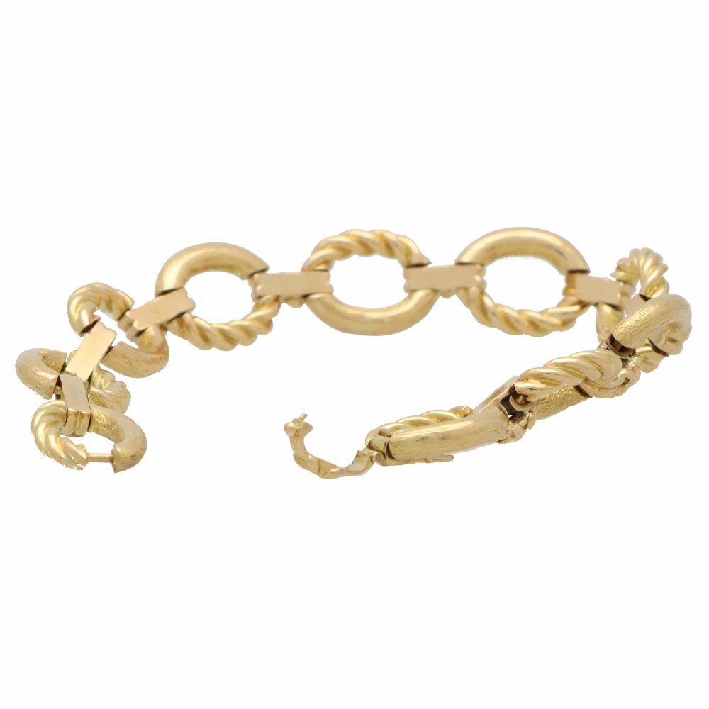 Jean Schlumberger Vintage Chunky Oval Link 18K Bracelet