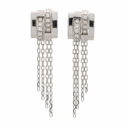 Vintage Boucheron Dechainee Diamond Drop Earrings