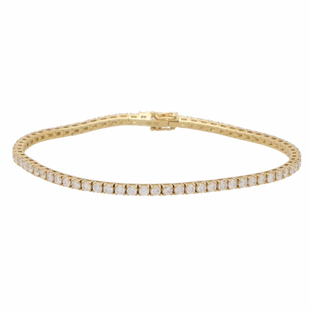 Contemporary 3.01ct Diamond Tennis Bracelet