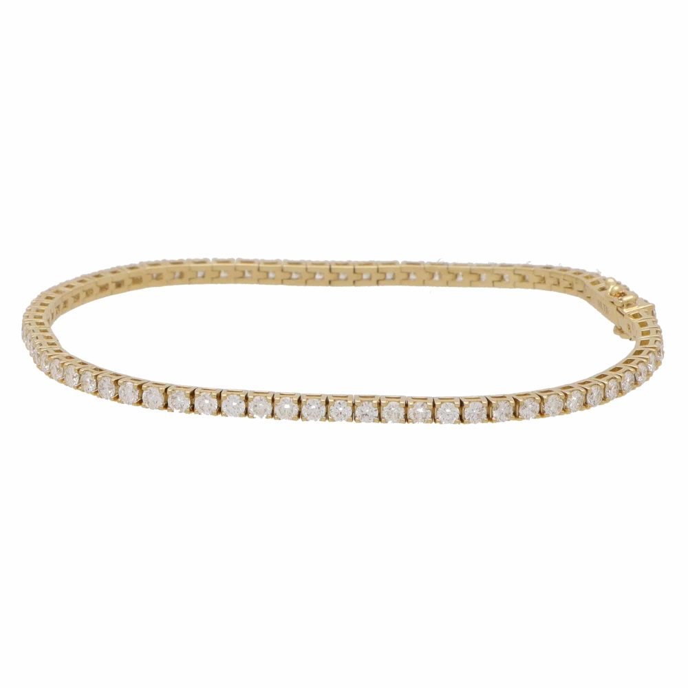 Contemporary 3.01ct Diamond Tennis Bracelet