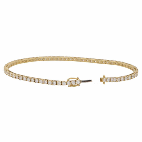 Contemporary 3.01ct Diamond Tennis Bracelet