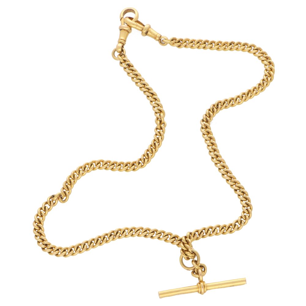 Vintage 18ct Yellow Gold Albert Chain