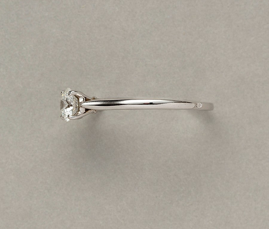 Modern Cartier Single Stone Diamond Ring with GIA Certificate
