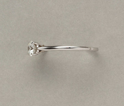 Modern Cartier Single Stone Diamond Ring with GIA Certificate