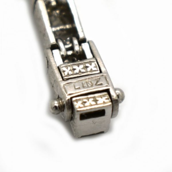 Linz Brothers Art Deco Diamond And Platinum Line Bracelet, Circa 1925