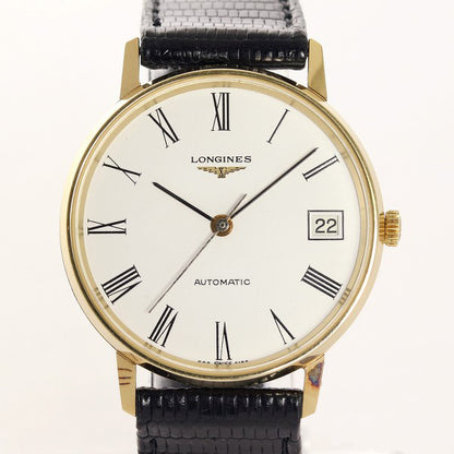 Vintage Longines Automatic Date Gold Plated Wristwatch