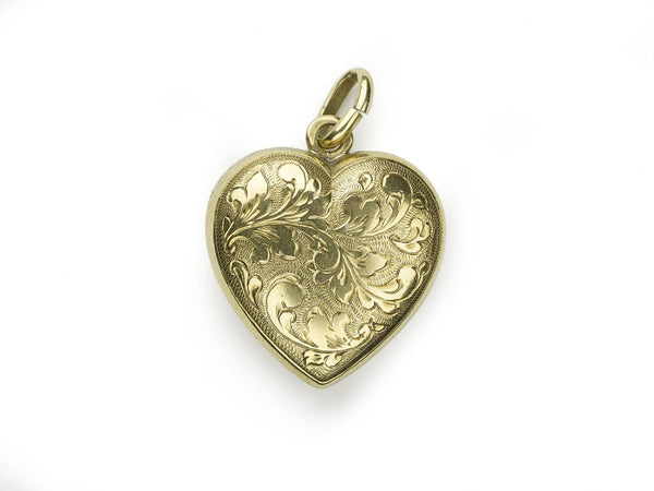 Antique Austrian 1920s Gold Heart Pendant