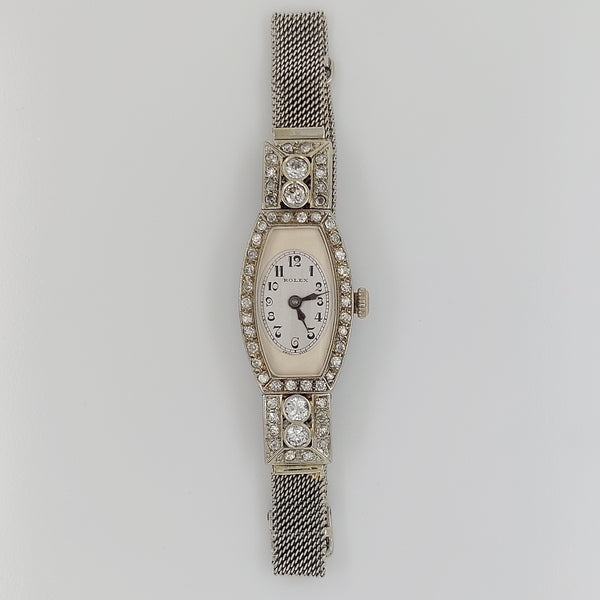 Ladies Vintage Rolex Diamond Art Deco Antique Cocktail Watch