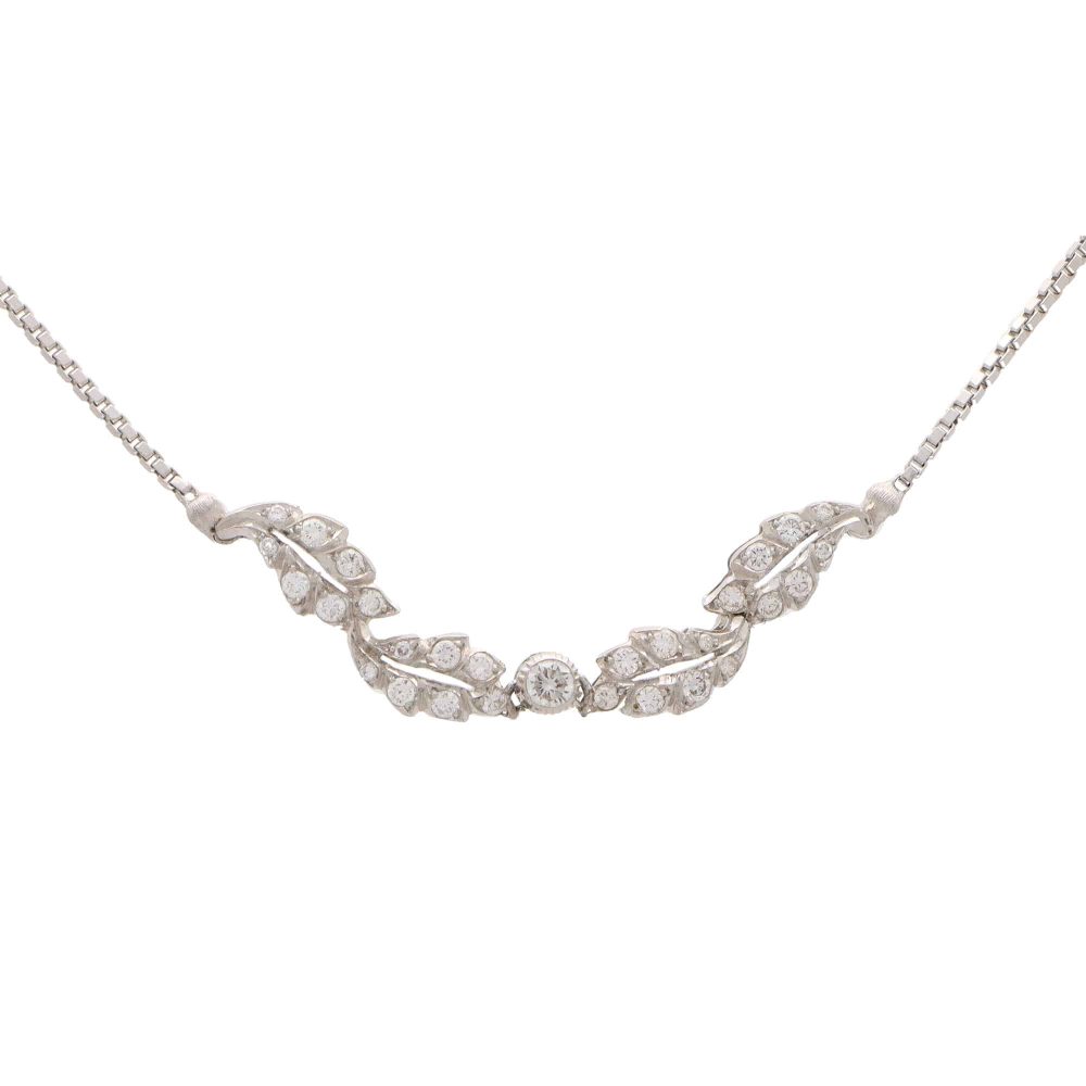 Vintage Buccellati Les Amoureux Diamond Pendant Necklace