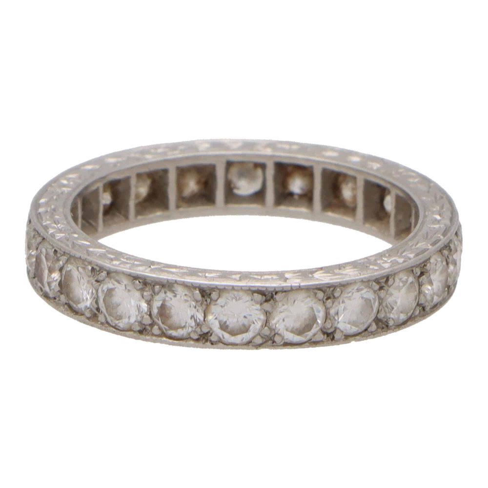 Vintage1.65ct Diamond and Platinum Eternity Ring