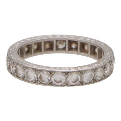Vintage1.65ct Diamond and Platinum Eternity Ring