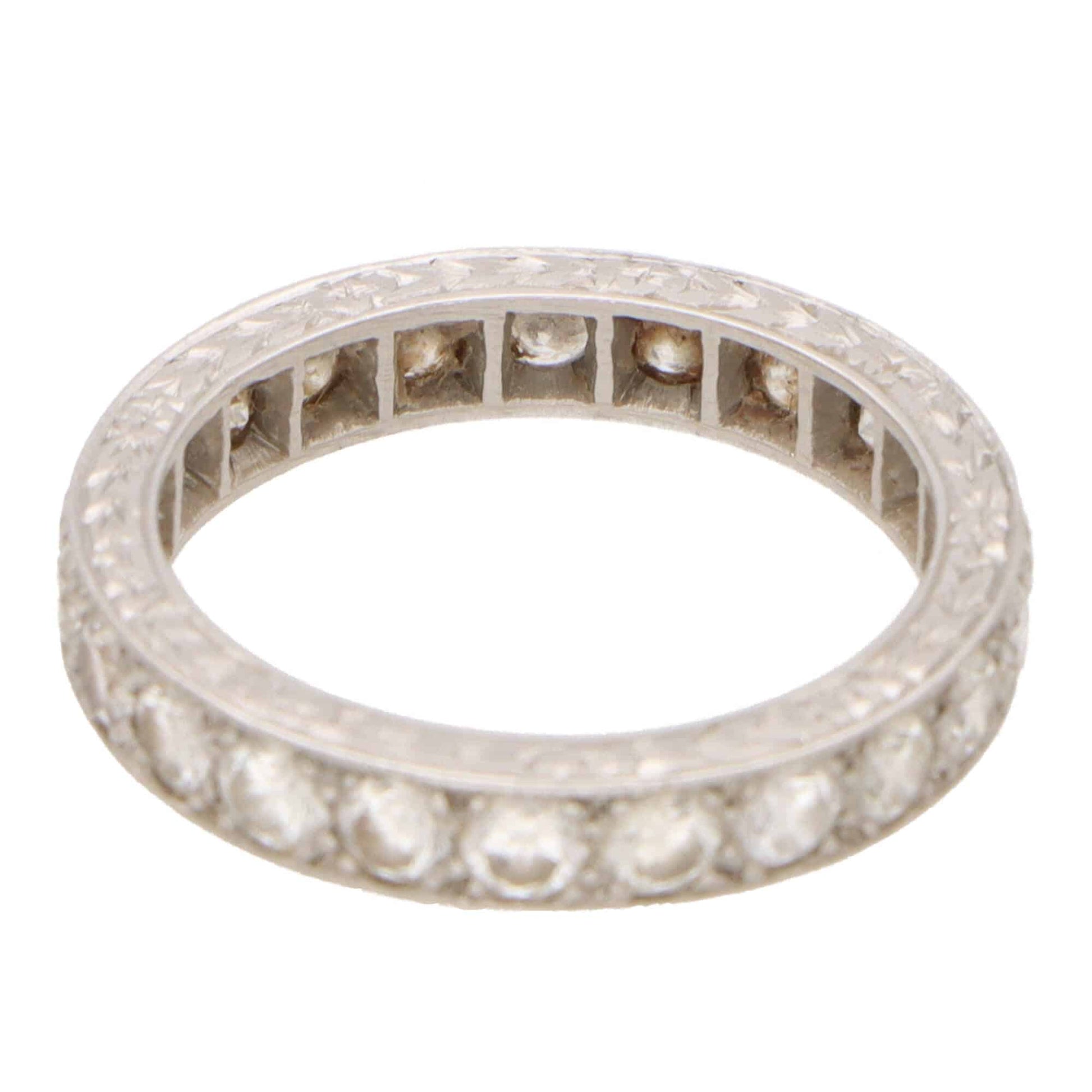 Vintage1.65ct Diamond and Platinum Eternity Ring
