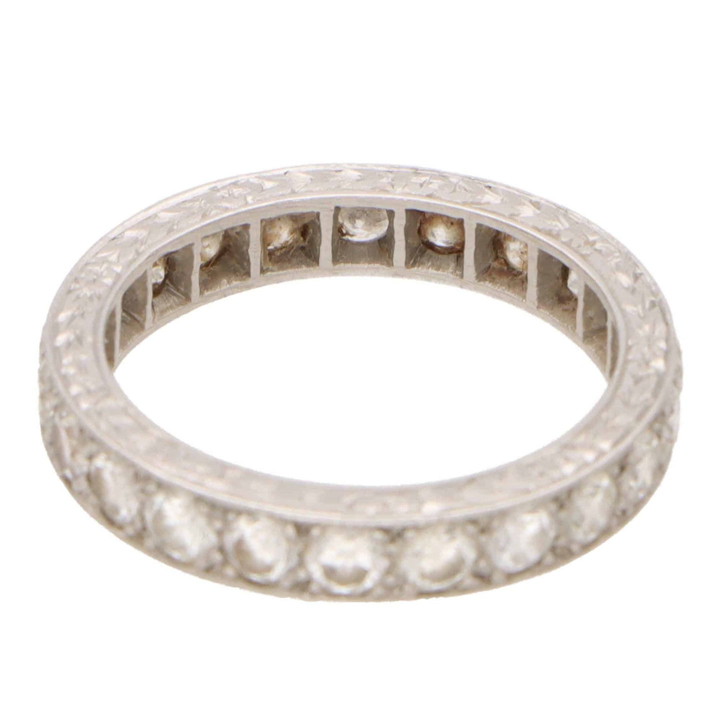 Vintage1.65ct Diamond and Platinum Eternity Ring