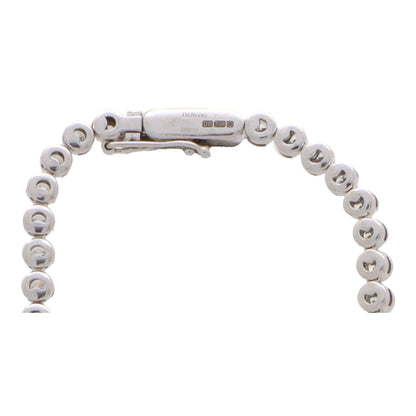 De Beers Vintage Diamond Line Riviere 18K Gold Necklace