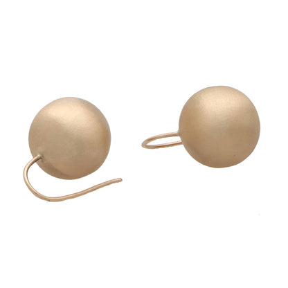 Vintage 9 Carat Rose Gold Ball Earrings