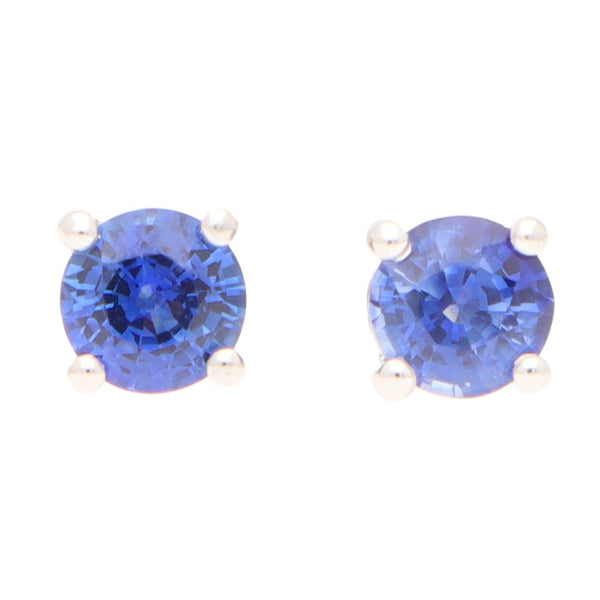 0.66ct Sapphire Solitaire Stud Earrings