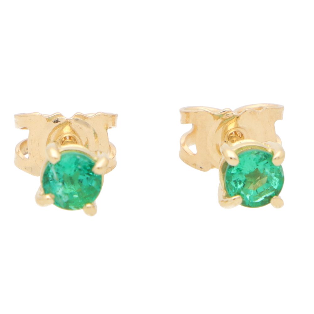 Emerald Stud Earrings