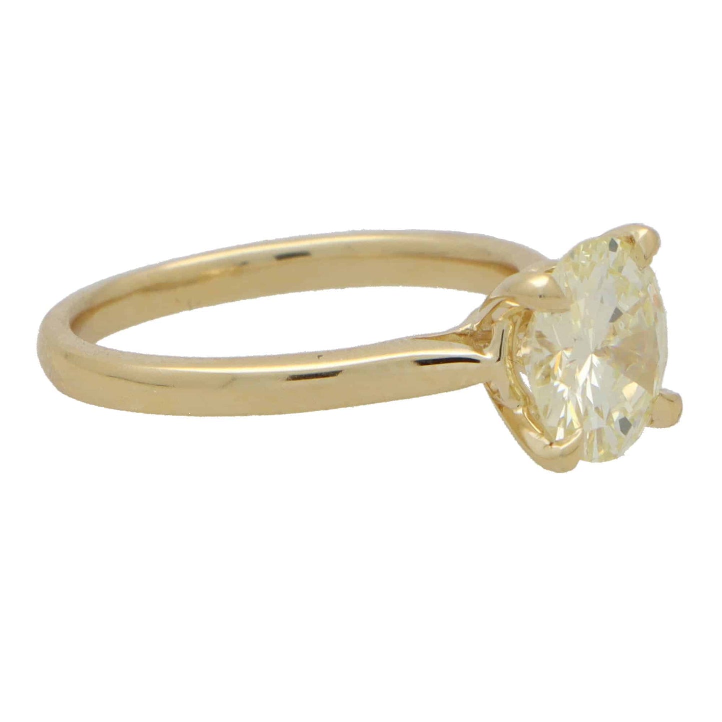 Single Stone 1.90ct Round Brilliant Cut Diamond Solitaire Engagement Ring