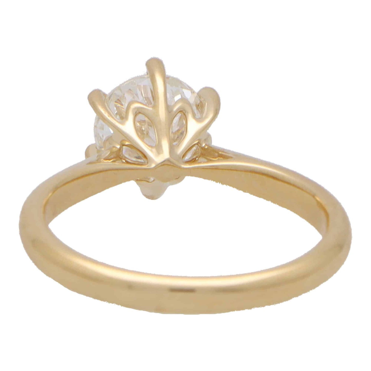 Certified 1.24ct Brilliant Cut Diamond Solitaire Engagement Ring