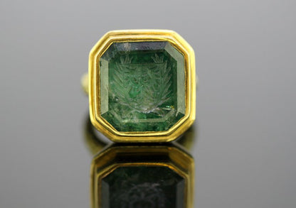 Antique Georgian Gents Emerald Ring