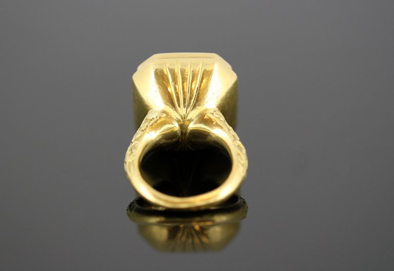 Antique Georgian Gents Emerald Ring