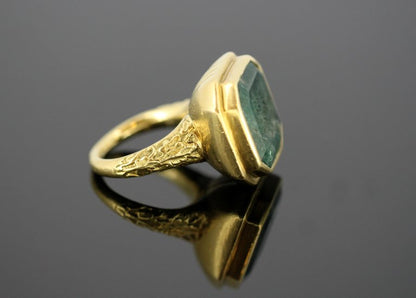 Antique Georgian Gents Emerald Ring