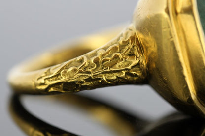 Antique Georgian Gents Emerald Ring