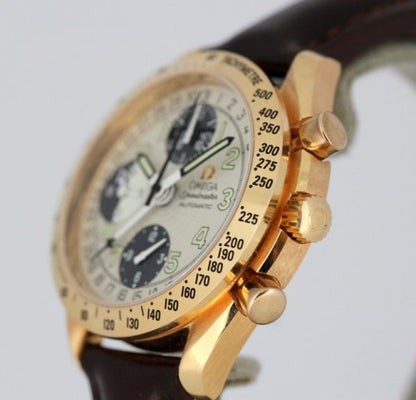 Vintage Omega Speedmaster Triple Date Chronograph Automatic Wristwatch