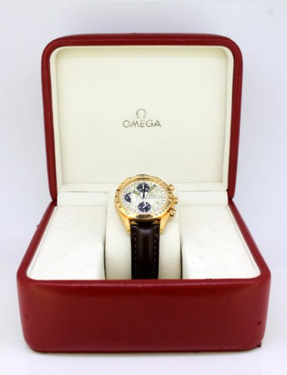Vintage Omega Speedmaster Triple Date Chronograph Automatic Wristwatch