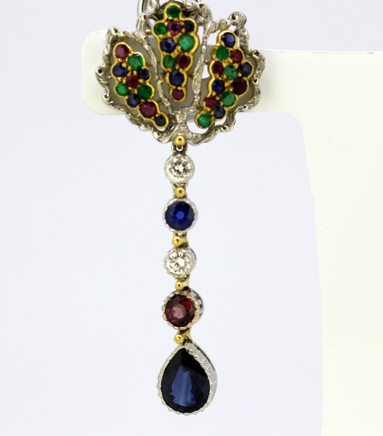 Vintage Buccellati 18ct White Gold Clip on Earrings