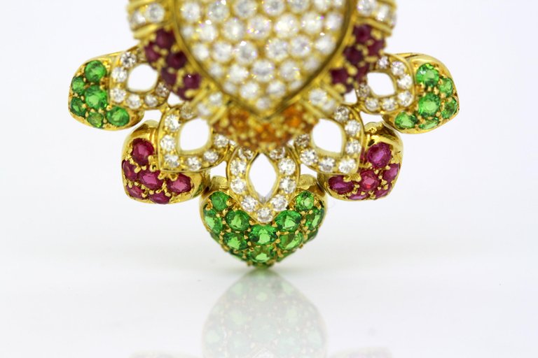 Vintage 18ct Yellow Gold Heart Pendant Necklace