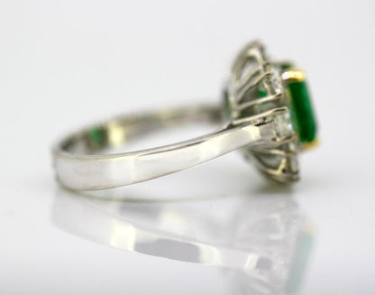 Vintage Emerald and Diamond Ring