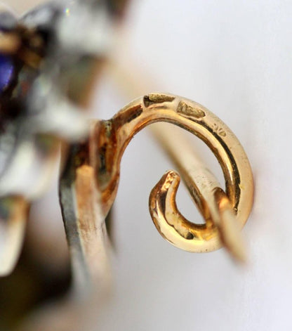 Antique Victorian Gem Set Butterfly Brooch