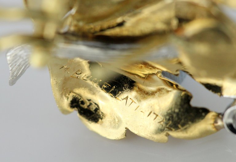 Vintage Buccellati Diamond Clip On Earrings