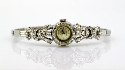 Vintage Rolex Custom Made Diamond Wristwatch