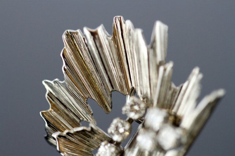 Vintage Boucheron Diamond Clip On Earrings