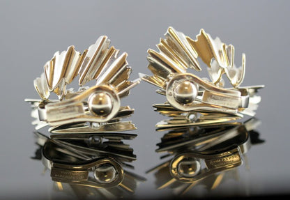 Vintage Boucheron Diamond Clip On Earrings
