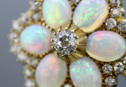 Antique Victorian Opal Brooch